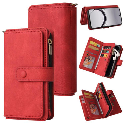 Skin Feel Multi Card Slots Zipper Wallet Leather Phone Case, For Realme 16T 5G, For Realme 16 Pro+ 5G, For Realme 16 Pro 5G, For Realme P4x 5G, For Realme C63 / C61 / Note 60