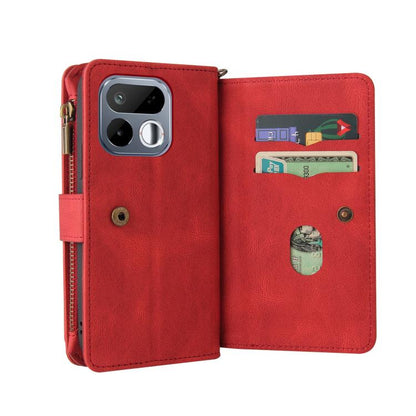 Skin Feel Multi Card Slots Zipper Wallet Leather Phone Case, For Realme 16T 5G, For Realme 16 Pro+ 5G, For Realme 16 Pro 5G, For Realme P4x 5G, For Realme C63 / C61 / Note 60