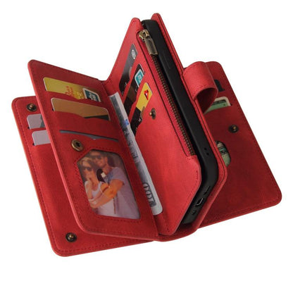 Skin Feel Multi Card Slots Zipper Wallet Leather Phone Case, For Realme 16T 5G, For Realme 16 Pro+ 5G, For Realme 16 Pro 5G, For Realme P4x 5G, For Realme C63 / C61 / Note 60