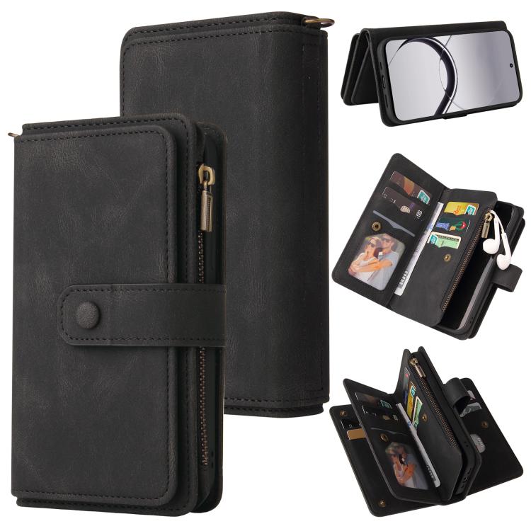 Skin Feel Multi Card Slots Zipper Wallet Leather Phone Case, For Realme 16T 5G, For Realme 16 Pro+ 5G, For Realme 16 Pro 5G, For Realme P4x 5G, For Realme C63 / C61 / Note 60