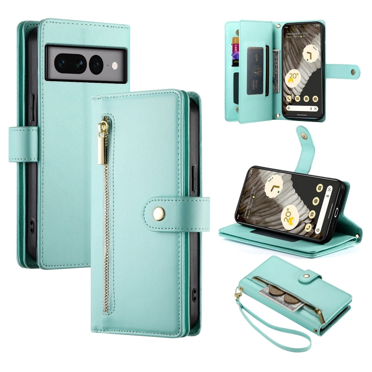 Nine Card-slot Zipper Wallet Bag Leather Phone Case, For Google Pixel 11a, For Google Pixel 11 Pro XL, For Google Pixel 11 / Pixel 11 Pro, For Google Pixel 10a, For Google Pixel 9a, For Google Pixel 9 Pro XL, For Google Pixel 9 / 9 Pro                 ...