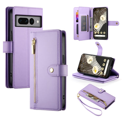 Nine Card-slot Zipper Wallet Bag Leather Phone Case, For Google Pixel 11a, For Google Pixel 11 Pro XL, For Google Pixel 11 / Pixel 11 Pro, For Google Pixel 10a, For Google Pixel 9a, For Google Pixel 9 Pro XL, For Google Pixel 9 / 9 Pro                 ...