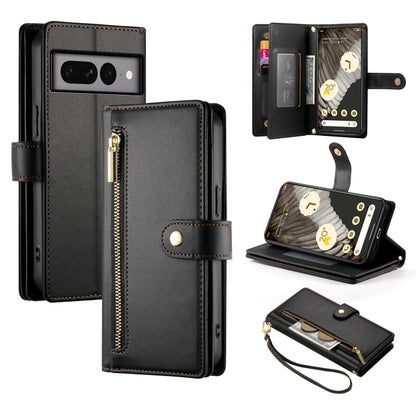 Nine Card-slot Zipper Wallet Bag Leather Phone Case, For Google Pixel 11a, For Google Pixel 11 Pro XL, For Google Pixel 11 / Pixel 11 Pro, For Google Pixel 10a, For Google Pixel 9a, For Google Pixel 9 Pro XL, For Google Pixel 9 / 9 Pro                 ...