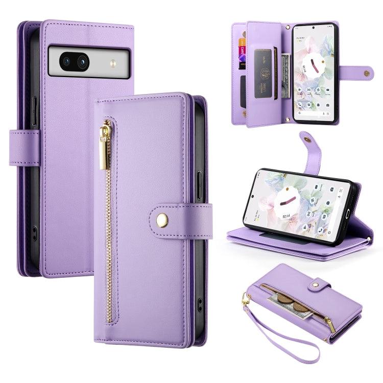 Nine Card-slot Zipper Wallet Bag Leather Phone Case, For Google Pixel 11a, For Google Pixel 11 Pro XL, For Google Pixel 11 / Pixel 11 Pro, For Google Pixel 10a, For Google Pixel 9a, For Google Pixel 9 Pro XL, For Google Pixel 9 / 9 Pro                 ...