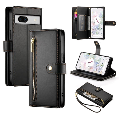 Nine Card-slot Zipper Wallet Bag Leather Phone Case, For Google Pixel 11a, For Google Pixel 11 Pro XL, For Google Pixel 11 / Pixel 11 Pro, For Google Pixel 10a, For Google Pixel 9a, For Google Pixel 9 Pro XL, For Google Pixel 9 / 9 Pro                 ...