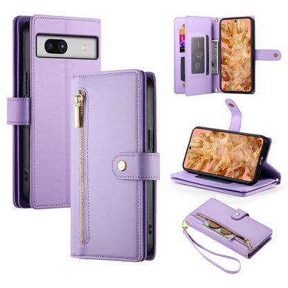 Nine Card-slot Zipper Wallet Bag Leather Phone Case, For Google Pixel 11a, For Google Pixel 11 Pro XL, For Google Pixel 11 / Pixel 11 Pro, For Google Pixel 10a, For Google Pixel 9a, For Google Pixel 9 Pro XL, For Google Pixel 9 / 9 Pro                 ...