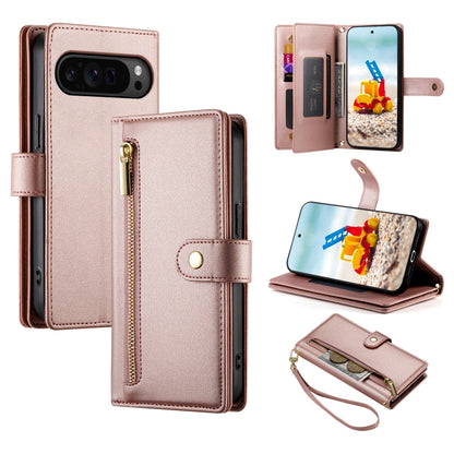 Nine Card-slot Zipper Wallet Bag Leather Phone Case, For Google Pixel 11a, For Google Pixel 11 Pro XL, For Google Pixel 11 / Pixel 11 Pro, For Google Pixel 10a, For Google Pixel 9a, For Google Pixel 9 Pro XL, For Google Pixel 9 / 9 Pro                 ...