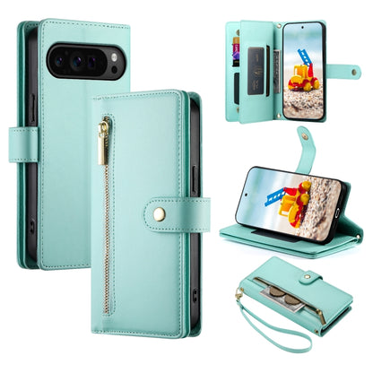 Nine Card-slot Zipper Wallet Bag Leather Phone Case, For Google Pixel 11a, For Google Pixel 11 Pro XL, For Google Pixel 11 / Pixel 11 Pro, For Google Pixel 10a, For Google Pixel 9a, For Google Pixel 9 Pro XL, For Google Pixel 9 / 9 Pro                 ...