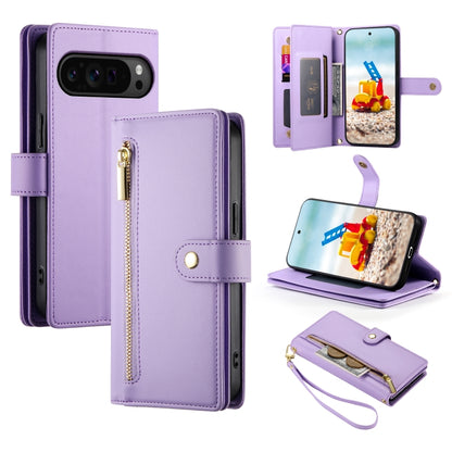 Nine Card-slot Zipper Wallet Bag Leather Phone Case, For Google Pixel 11a, For Google Pixel 11 Pro XL, For Google Pixel 11 / Pixel 11 Pro, For Google Pixel 10a, For Google Pixel 9a, For Google Pixel 9 Pro XL, For Google Pixel 9 / 9 Pro                 ...