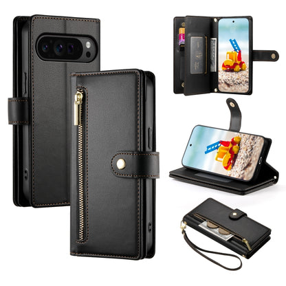 Nine Card-slot Zipper Wallet Bag Leather Phone Case, For Google Pixel 11a, For Google Pixel 11 Pro XL, For Google Pixel 11 / Pixel 11 Pro, For Google Pixel 10a, For Google Pixel 9a, For Google Pixel 9 Pro XL, For Google Pixel 9 / 9 Pro                 ...