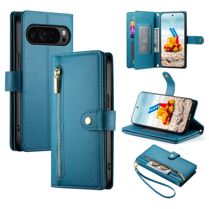 Nine Card-slot Zipper Wallet Bag Leather Phone Case, For Google Pixel 11a, For Google Pixel 11 Pro XL, For Google Pixel 11 / Pixel 11 Pro, For Google Pixel 10a, For Google Pixel 9a, For Google Pixel 9 Pro XL, For Google Pixel 9 / 9 Pro                 ...