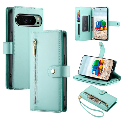 Nine Card-slot Zipper Wallet Bag Leather Phone Case, For Google Pixel 11a, For Google Pixel 11 Pro XL, For Google Pixel 11 / Pixel 11 Pro, For Google Pixel 10a, For Google Pixel 9a, For Google Pixel 9 Pro XL, For Google Pixel 9 / 9 Pro                 ...