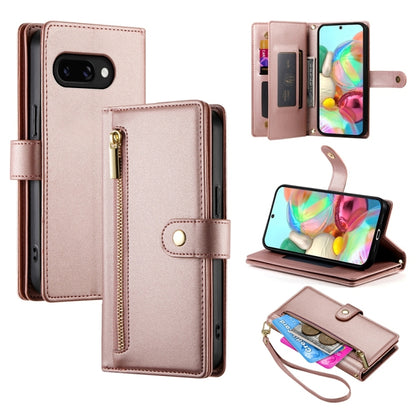 Nine Card-slot Zipper Wallet Bag Leather Phone Case, For Google Pixel 11a, For Google Pixel 11 Pro XL, For Google Pixel 11 / Pixel 11 Pro, For Google Pixel 10a, For Google Pixel 9a, For Google Pixel 9 Pro XL, For Google Pixel 9 / 9 Pro                 ...