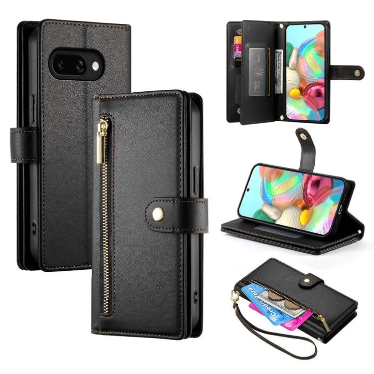 Nine Card-slot Zipper Wallet Bag Leather Phone Case, For Google Pixel 11a, For Google Pixel 11 Pro XL, For Google Pixel 11 / Pixel 11 Pro, For Google Pixel 10a, For Google Pixel 9a, For Google Pixel 9 Pro XL, For Google Pixel 9 / 9 Pro                 ...