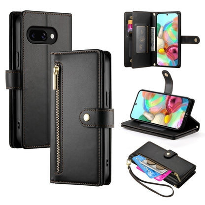 Nine Card-slot Zipper Wallet Bag Leather Phone Case, For Google Pixel 11a, For Google Pixel 11 Pro XL, For Google Pixel 11 / Pixel 11 Pro, For Google Pixel 10a, For Google Pixel 9a, For Google Pixel 9 Pro XL, For Google Pixel 9 / 9 Pro                 ...