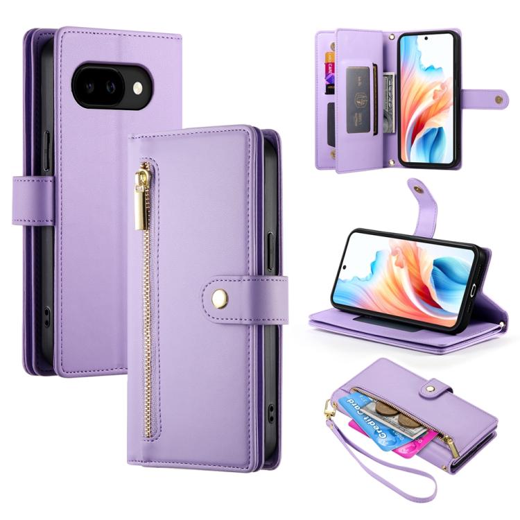 Nine Card-slot Zipper Wallet Bag Leather Phone Case, For Google Pixel 11a, For Google Pixel 11 Pro XL, For Google Pixel 11 / Pixel 11 Pro, For Google Pixel 10a, For Google Pixel 9a, For Google Pixel 9 Pro XL, For Google Pixel 9 / 9 Pro                 ...