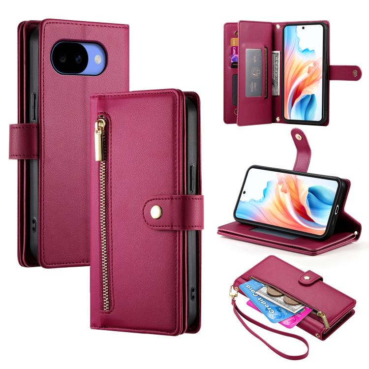 Nine Card-slot Zipper Wallet Bag Leather Phone Case, For Google Pixel 11a, For Google Pixel 11 Pro XL, For Google Pixel 11 / Pixel 11 Pro, For Google Pixel 10a, For Google Pixel 9a, For Google Pixel 9 Pro XL, For Google Pixel 9 / 9 Pro                 ...