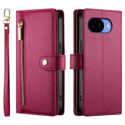 Nine Card-slot Zipper Wallet Bag Leather Phone Case, For Google Pixel 11a, For Google Pixel 11 Pro XL, For Google Pixel 11 / Pixel 11 Pro, For Google Pixel 10a, For Google Pixel 9a, For Google Pixel 9 Pro XL, For Google Pixel 9 / 9 Pro                 ...