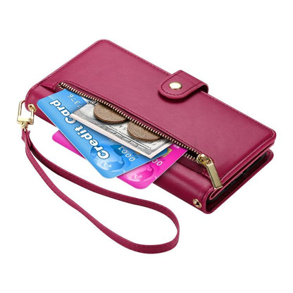 Nine Card-slot Zipper Wallet Bag Leather Phone Case, For Google Pixel 11a, For Google Pixel 11 Pro XL, For Google Pixel 11 / Pixel 11 Pro, For Google Pixel 10a, For Google Pixel 9a, For Google Pixel 9 Pro XL, For Google Pixel 9 / 9 Pro                 ...