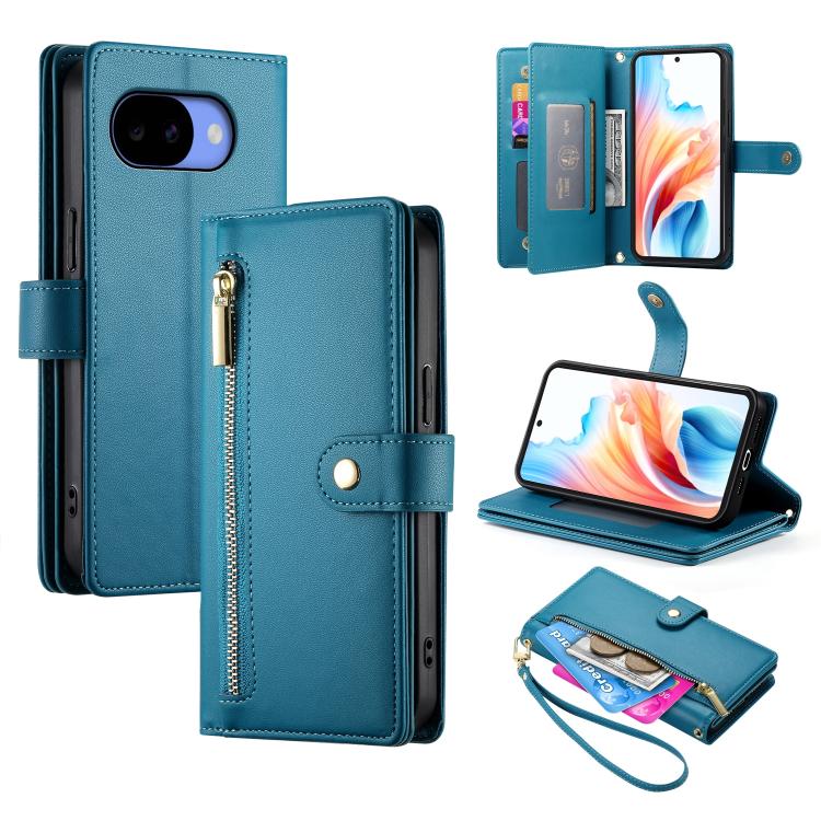 Nine Card-slot Zipper Wallet Bag Leather Phone Case, For Google Pixel 11a, For Google Pixel 11 Pro XL, For Google Pixel 11 / Pixel 11 Pro, For Google Pixel 10a, For Google Pixel 9a, For Google Pixel 9 Pro XL, For Google Pixel 9 / 9 Pro                 ...