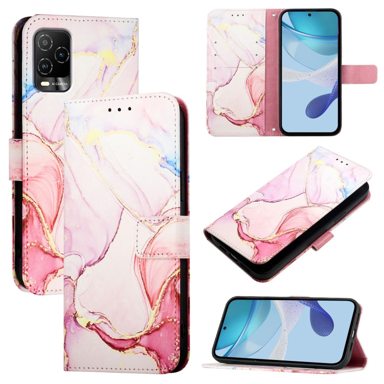 PT003 Marble Pattern Flip Leather Phone Case, For BLU G95, For BLU Bold N4, For BLU View 5 Pro, For BLU View 5, For BLU View Speed 5G