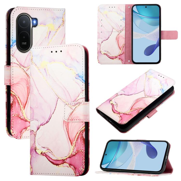 PT003 Marble Pattern Flip Leather Phone Case, For Redmi 17C 5G Global, For Redmi Note 17 Pro Max 5G 163.4mm, For Redmi Note 17 5G Global 169.7mm, For Redmi A7 Pro 4G Global / Poco C81, For Redmi 15a 5G, For Redmi Turbo 5 / Poco X8 Pro 5G               ...