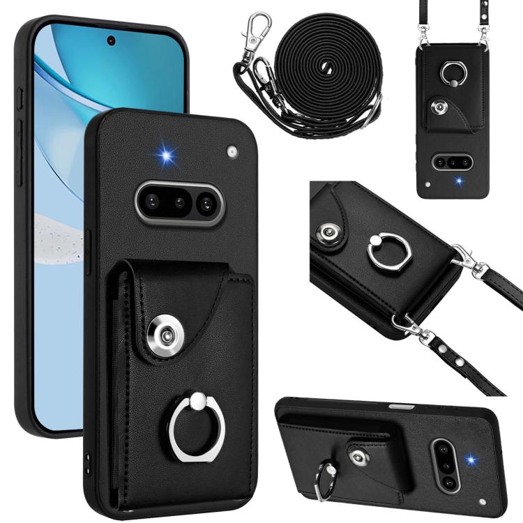 Organ Card Bag Ring Holder Phone Case with Long Lanyard, For Nothing CMF Phone 2 Pro, For Nothing Phone 3a, For Nothing Phone 3a Pro, For Nothing CMF Phone 1, For Nothing Phone 2a