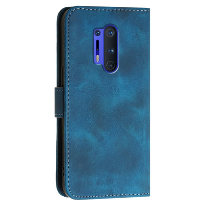 Grid Butterfly Embossed Pattern Flip Leather Phone Case with Lanyard, For OnePlus 8 Pro