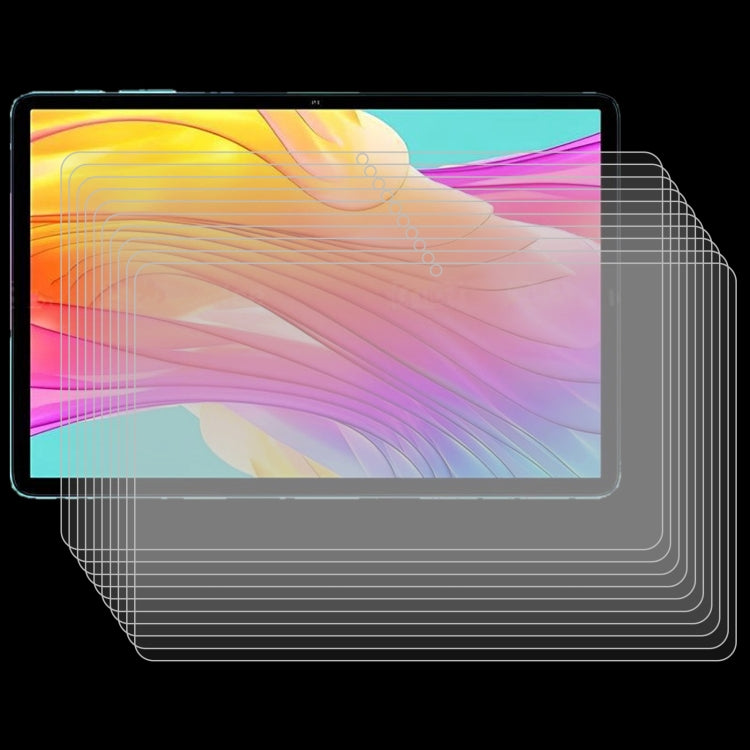 25-pack explosion-proof tempered glass screen protectors stacked for tablet use