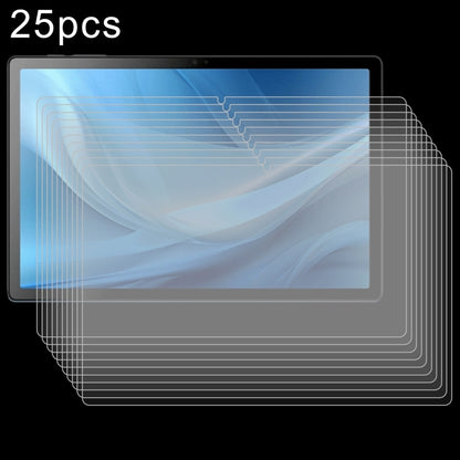 25-pack tempered glass screen protector films, clear ultra-thin tablet sheets