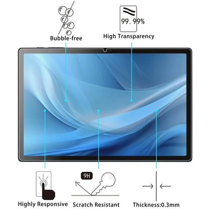 Tablet tempered glass screen protector, bubble-free, scratch-resistant, 0.3mm clear