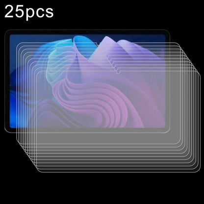 25-pack tempered glass screen protector films with neatly aligned rounded edges