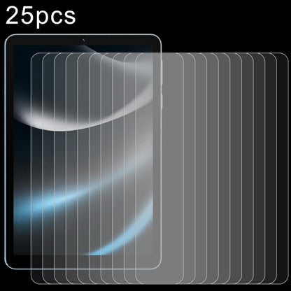 25-pack tempered glass screen protector films, rounded-edge clear tablet covers