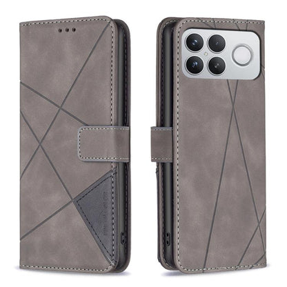 Magnetic Buckle Rhombus Texture Leather Phone Case, For Redmi Note 17 4G Global 169.7mm, For Redmi 15C 5G/4G Global 171/Poco C85 4G, For Redmi Note 17 Pro+ 5G Global 163.4mm, For Redmi Note 17 Pro 5G Global 163.5mm, For Redmi K100 Pro Max 5G           ...