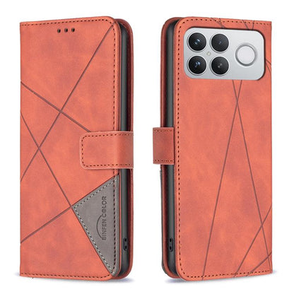 Magnetic Buckle Rhombus Texture Leather Phone Case, For Redmi Note 17 4G Global 169.7mm, For Redmi 15C 5G/4G Global 171/Poco C85 4G, For Redmi Note 17 Pro+ 5G Global 163.4mm, For Redmi Note 17 Pro 5G Global 163.5mm, For Redmi K100 Pro Max 5G           ...