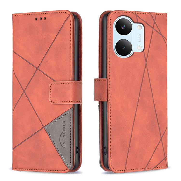 Magnetic Buckle Rhombus Texture Leather Phone Case, For Redmi Note 17 4G Global 169.7mm, For Redmi 15C 5G/4G Global 171/Poco C85 4G, For Redmi Note 17 Pro+ 5G Global 163.4mm, For Redmi Note 17 Pro 5G Global 163.5mm, For Redmi K100 Pro Max 5G           ...