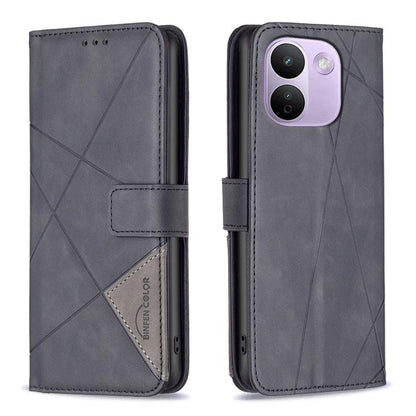 Magnetic Buckle Rhombus Texture Leather Phone Case, For Redmi Note 17 4G Global 169.7mm, For Redmi 15C 5G/4G Global 171/Poco C85 4G, For Redmi Note 17 Pro+ 5G Global 163.4mm, For Redmi Note 17 Pro 5G Global 163.5mm, For Redmi K100 Pro Max 5G           ...