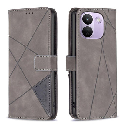 Magnetic Buckle Rhombus Texture Leather Phone Case, For Redmi Note 17 4G Global 169.7mm, For Redmi 15C 5G/4G Global 171/Poco C85 4G, For Redmi Note 17 Pro+ 5G Global 163.4mm, For Redmi Note 17 Pro 5G Global 163.5mm, For Redmi K100 Pro Max 5G           ...