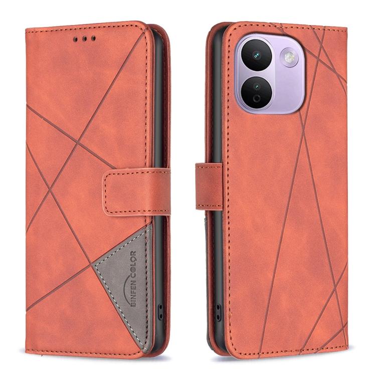 Magnetic Buckle Rhombus Texture Leather Phone Case, For Redmi Note 17 4G Global 169.7mm, For Redmi 15C 5G/4G Global 171/Poco C85 4G, For Redmi Note 17 Pro+ 5G Global 163.4mm, For Redmi Note 17 Pro 5G Global 163.5mm, For Redmi K100 Pro Max 5G           ...