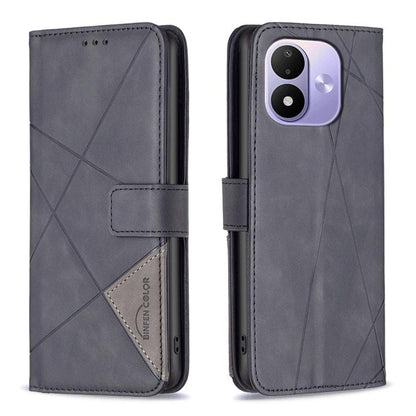 Magnetic Buckle Rhombus Texture Leather Phone Case, For Redmi Note 17 4G Global 169.7mm, For Redmi 15C 5G/4G Global 171/Poco C85 4G, For Redmi Note 17 Pro+ 5G Global 163.4mm, For Redmi Note 17 Pro 5G Global 163.5mm, For Redmi K100 Pro Max 5G           ...