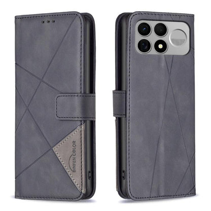 Magnetic Buckle Rhombus Texture Leather Phone Case, For Redmi Note 17 4G Global 169.7mm, For Redmi 15C 5G/4G Global 171/Poco C85 4G, For Redmi Note 17 Pro+ 5G Global 163.4mm, For Redmi Note 17 Pro 5G Global 163.5mm, For Redmi K100 Pro Max 5G           ...