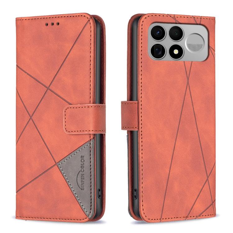 Magnetic Buckle Rhombus Texture Leather Phone Case, For Redmi Note 17 4G Global 169.7mm, For Redmi 15C 5G/4G Global 171/Poco C85 4G, For Redmi Note 17 Pro+ 5G Global 163.4mm, For Redmi Note 17 Pro 5G Global 163.5mm, For Redmi K100 Pro Max 5G           ...