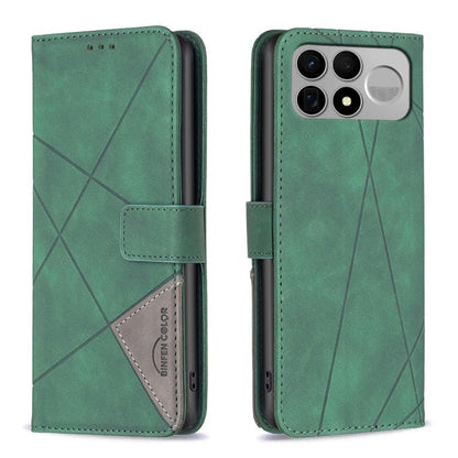 Magnetic Buckle Rhombus Texture Leather Phone Case, For Redmi Note 17 4G Global 169.7mm, For Redmi 15C 5G/4G Global 171/Poco C85 4G, For Redmi Note 17 Pro+ 5G Global 163.4mm, For Redmi Note 17 Pro 5G Global 163.5mm, For Redmi K100 Pro Max 5G           ...