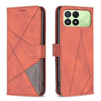 Magnetic Buckle Rhombus Texture Leather Phone Case, For Redmi Note 17 4G Global 169.7mm, For Redmi 15C 5G/4G Global 171/Poco C85 4G, For Redmi Note 17 Pro+ 5G Global 163.4mm, For Redmi Note 17 Pro 5G Global 163.5mm, For Redmi K100 Pro Max 5G           ...