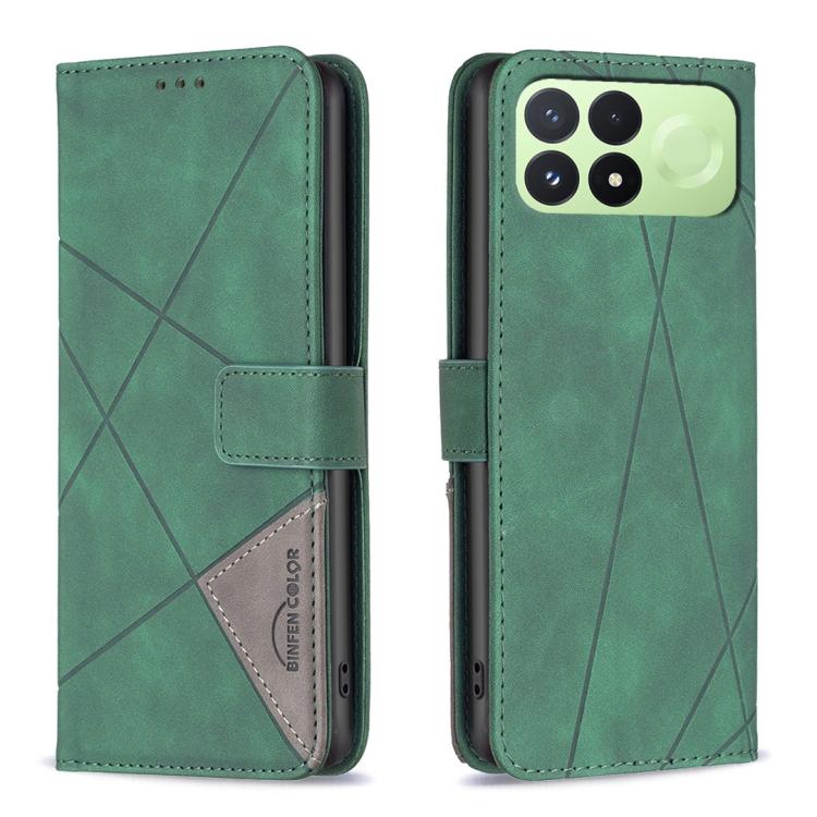 Magnetic Buckle Rhombus Texture Leather Phone Case, For Redmi Note 17 4G Global 169.7mm, For Redmi 15C 5G/4G Global 171/Poco C85 4G, For Redmi Note 17 Pro+ 5G Global 163.4mm, For Redmi Note 17 Pro 5G Global 163.5mm, For Redmi K100 Pro Max 5G           ...