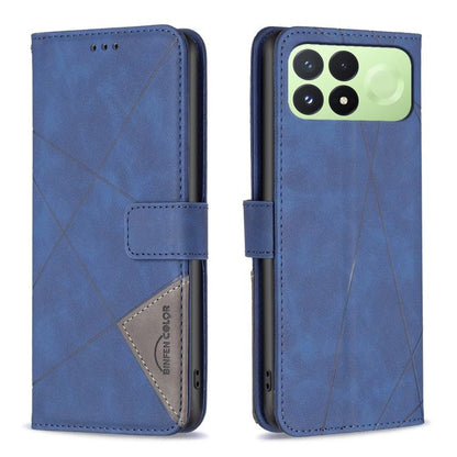 Magnetic Buckle Rhombus Texture Leather Phone Case, For Redmi Note 17 4G Global 169.7mm, For Redmi 15C 5G/4G Global 171/Poco C85 4G, For Redmi Note 17 Pro+ 5G Global 163.4mm, For Redmi Note 17 Pro 5G Global 163.5mm, For Redmi K100 Pro Max 5G           ...