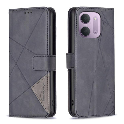 Magnetic Buckle Rhombus Texture Leather Phone Case, For Redmi Note 17 4G Global 169.7mm, For Redmi 15C 5G/4G Global 171/Poco C85 4G, For Redmi Note 17 Pro+ 5G Global 163.4mm, For Redmi Note 17 Pro 5G Global 163.5mm, For Redmi K100 Pro Max 5G           ...