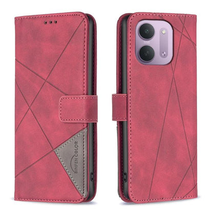 Magnetic Buckle Rhombus Texture Leather Phone Case, For Redmi Note 17 4G Global 169.7mm, For Redmi 15C 5G/4G Global 171/Poco C85 4G, For Redmi Note 17 Pro+ 5G Global 163.4mm, For Redmi Note 17 Pro 5G Global 163.5mm, For Redmi K100 Pro Max 5G           ...