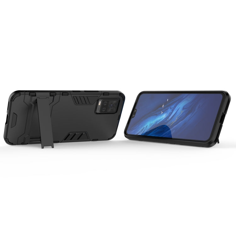 Rugged shockproof phone case with kickstand, front screen and rear camera cutouts