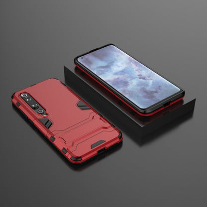Red rugged protective phone case and matching screen cover with raised bezel